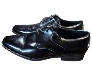 Stacy Adams  9 Wide Men's Black Leather Dress Shoes Oxfords With Laces 9W